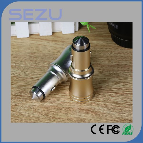 Portable 5V 3.1A USB Car Charger for Mobile Phone