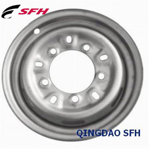Silver/Black Steel Wheel for Passenger Car (12X3 5/139.7)