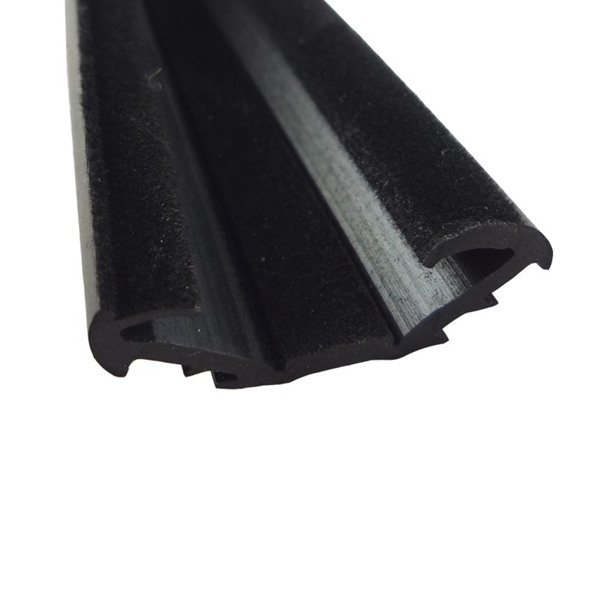 Flocked Glass Run Channel Weatherstrip