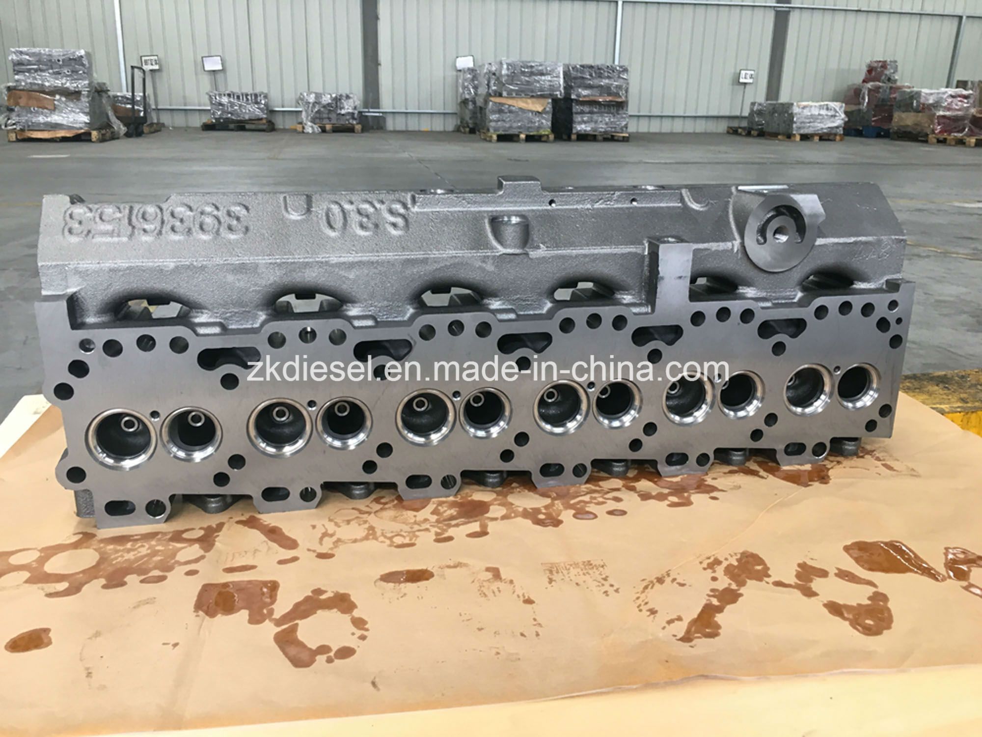 Cummins OEM 3802466 Excavator Diesel Engine 6CT Cylinder Head Assembly