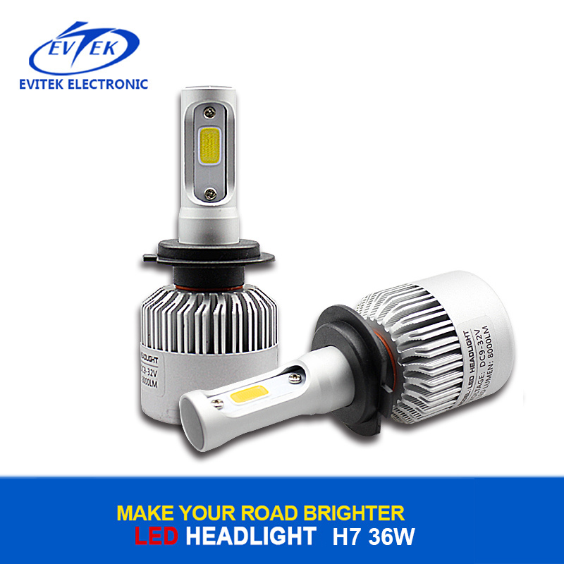 Auto Parts LED Waterproof Super Bright COB LED Headlight H4 H13 H16 880 881 9004 9007 36W 12V 24V