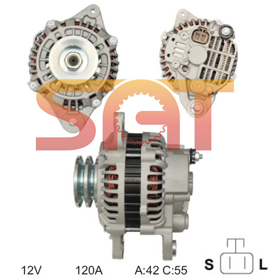for Mitsubishi Alternator A3ta4298 Ja1617IR 23306