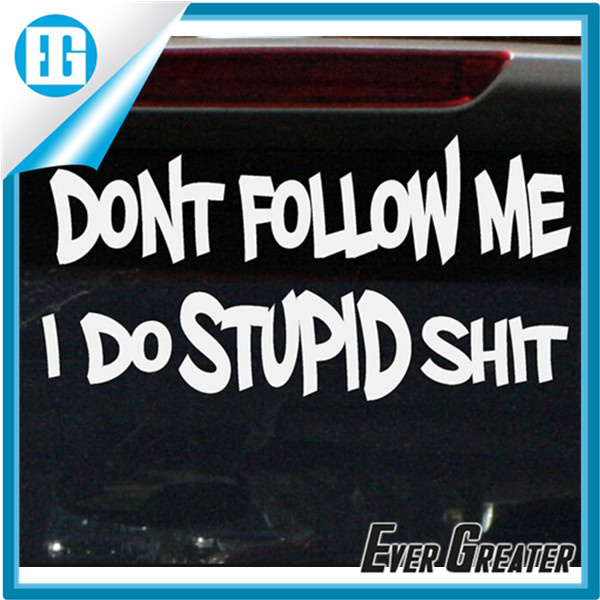 Customized UV Resistant Car Sticker Plotter Cut Decals