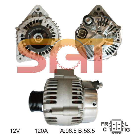 Nippondenso Alternator 102211-0860 13925