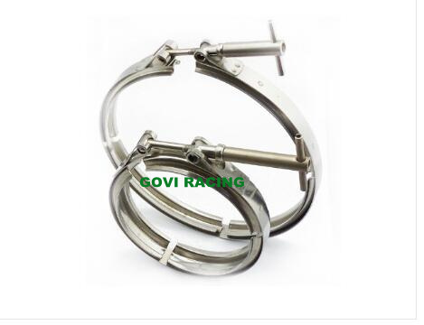 304 Stainless Steel Saddle Quick Release Latch V Band Clamps with T-Handle