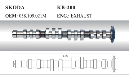 Auto Camshaft for Skoda (058.109.021m)