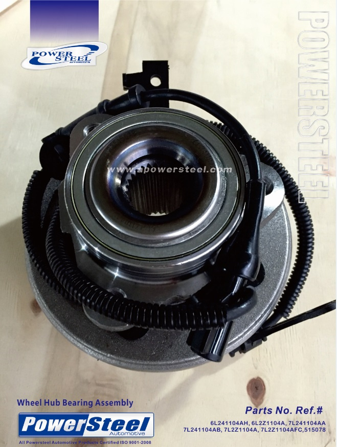 6L241104ah, 6L2z1104A, 7L241104AA, 7L241104ab, 7L2z1104A, 7L2z1104afc, 515078-Powersteel -Hub Bearing1222