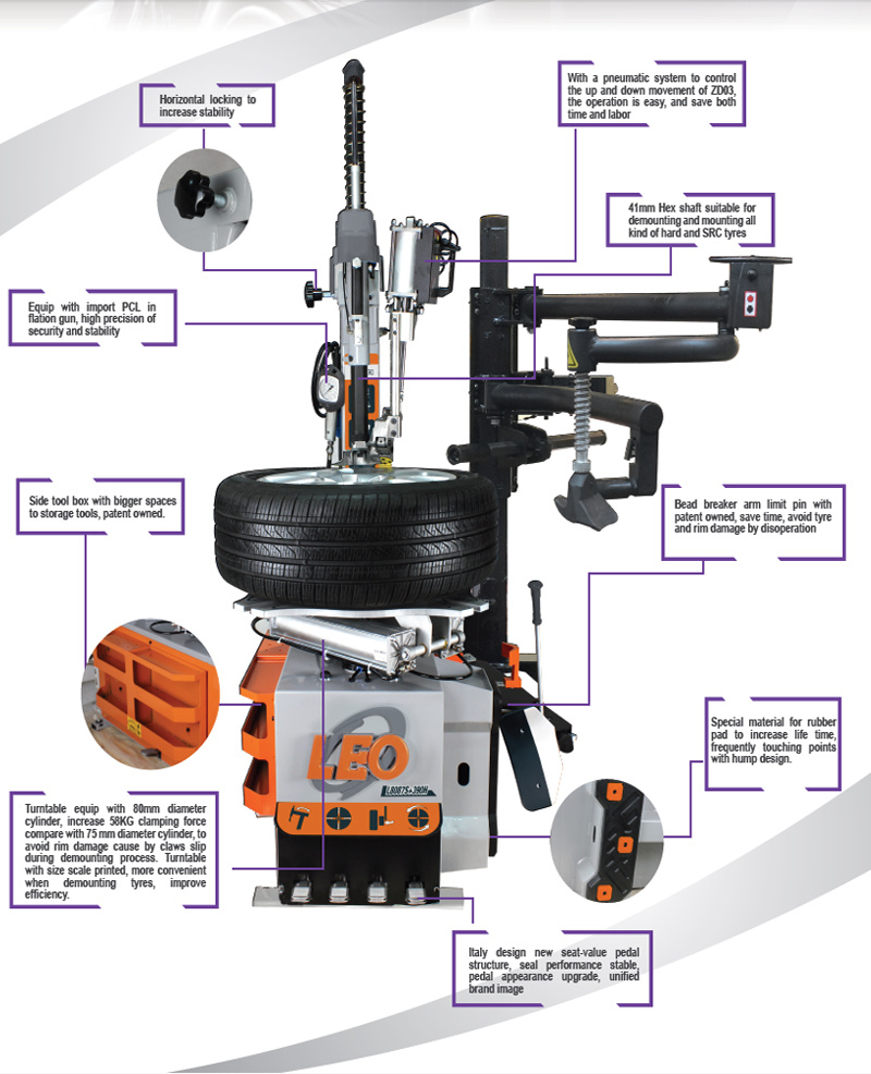Product Name: Free Hypsokinesis Pry Bar Sliding Arm Tyre Dismounting Machine
