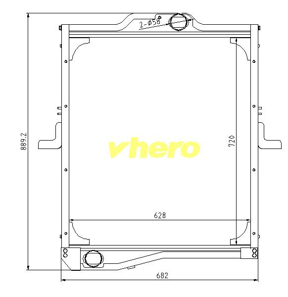 Air Conditioner Aluminum Auto Radiator for Truck FAW Jiefang 1301020-Q367