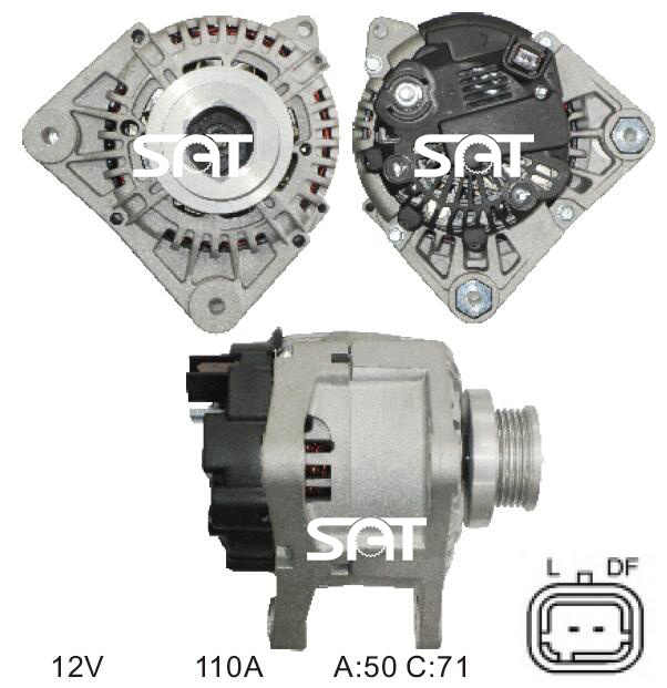 Valeo Alternator Ca1762IR Tg11c011 Tg11c062