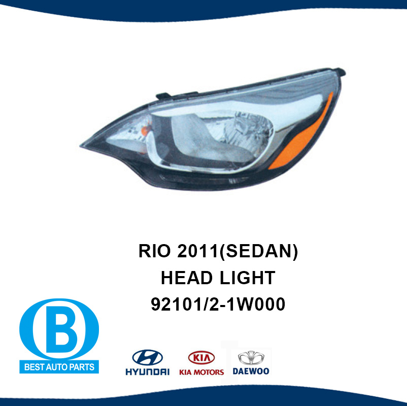 KIA Rio 2011 Headlight Sedan 92101-1W000 92102-1W000