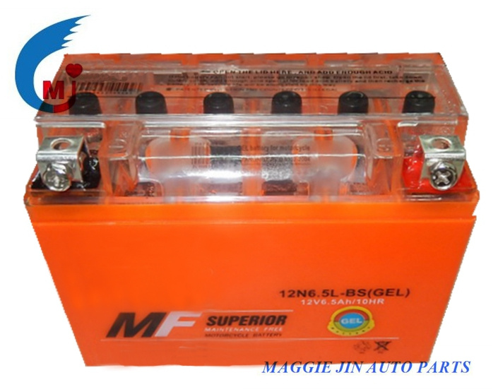 Motorcycle Gel Battery of 12n6.5L-BS