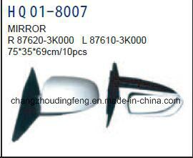 Auto Spare Parts Door Mirror Fits for Hyundai Sonata 2009 Car. #OEM: 87610-3K000/87620-3K000
