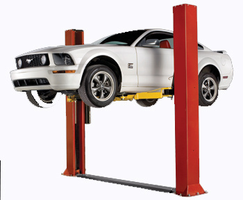 Two Post Floor Plate Lift with Ce