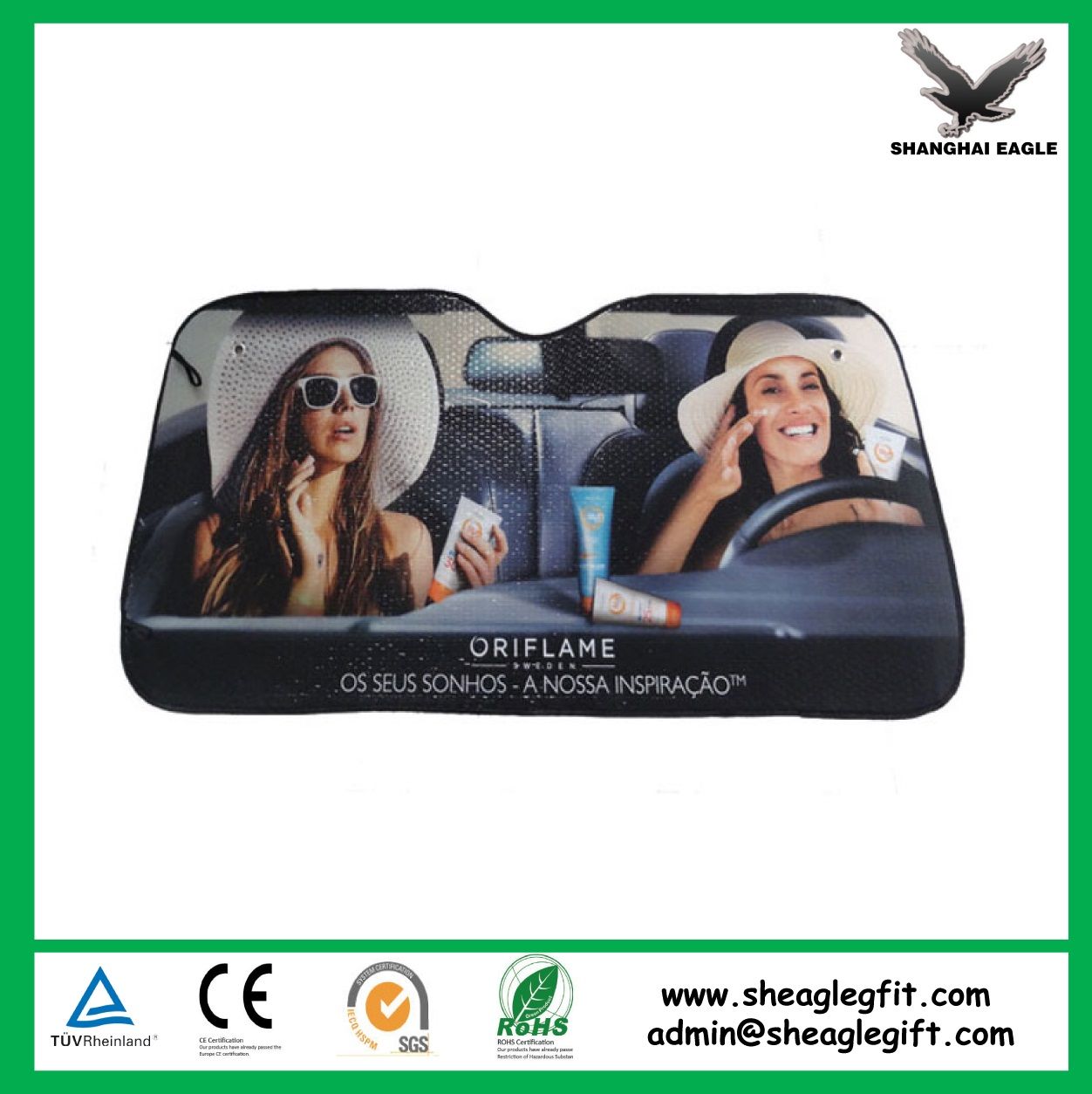 Promotional Logo Printed Cheap Promotional Car Sunshade