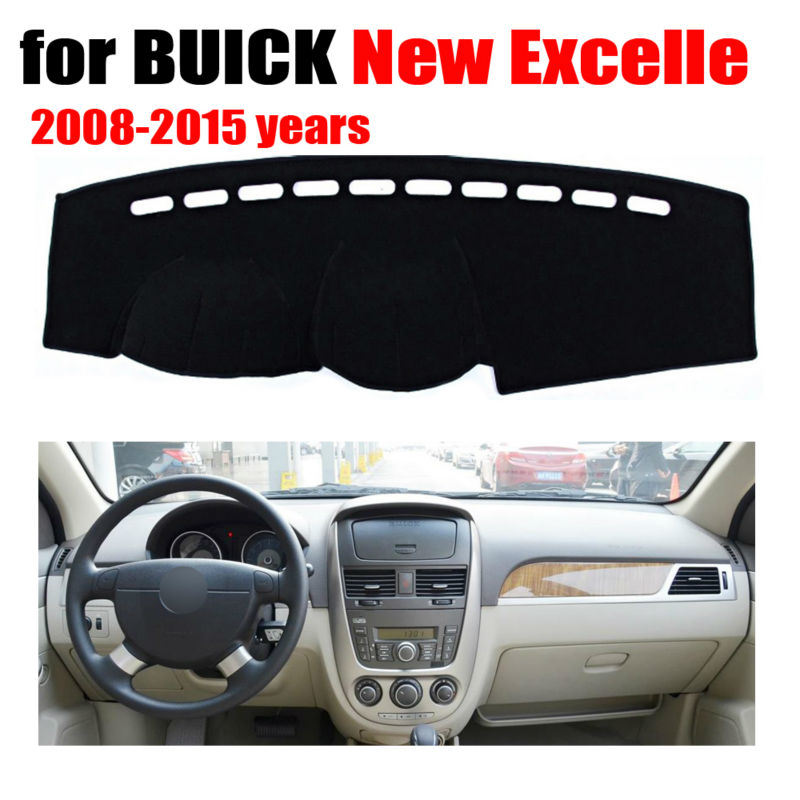 Car Dashboard Covers Mat for Buick New Excelle 2008-2015 Years Left Hand Drive Dashmat Pad Dash Cover Auto Dashboard Accessories