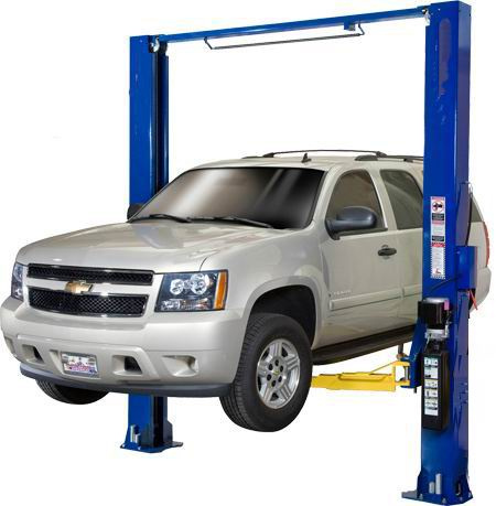 Two Post Clear Floor Gantry Car Lift