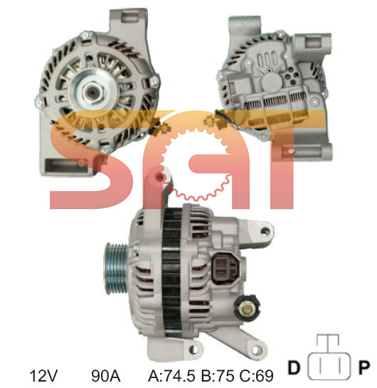 for Mitsubishi Alternator A3tg1391 11008 Ja1902IR