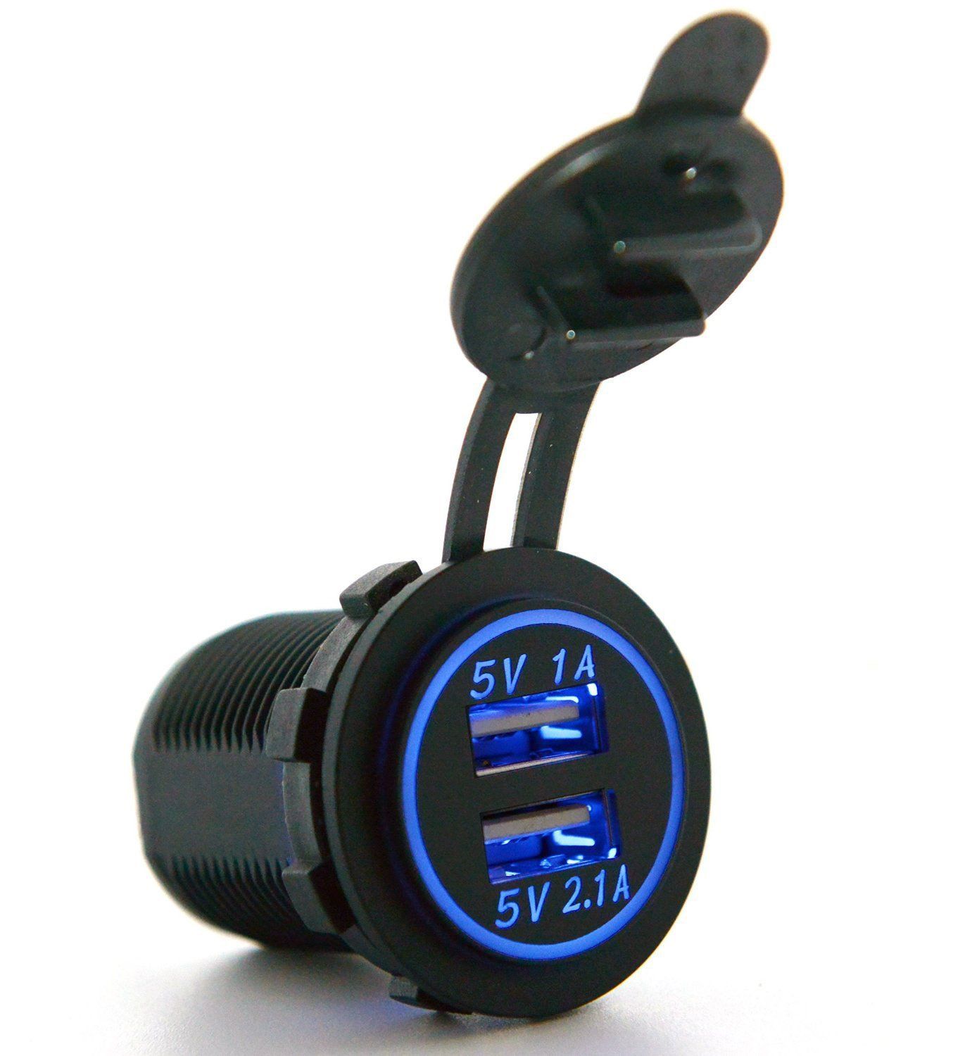 USB Car Charger Dual Socket 5V 2.1A / 1A for Volvo BMW Audi Benz Chevrolet Hyundai Citroen Honda Toyota Peugeot Car-Charger