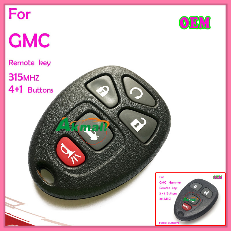 Remote Key for Gmc 5 Buttons 315MHz