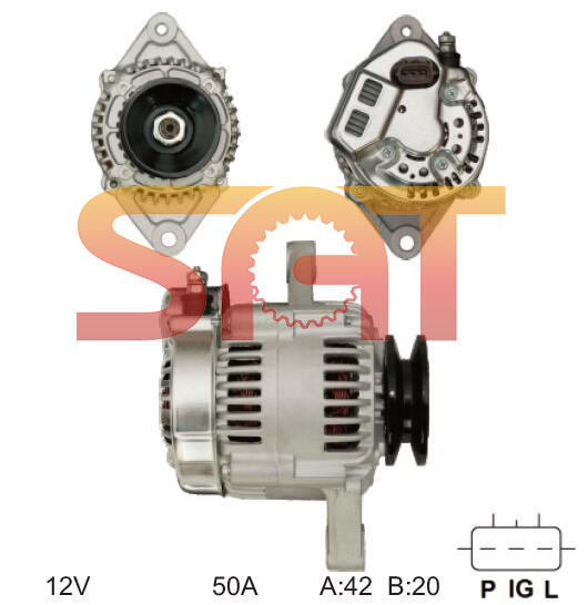 Nippondenso Alternator 101211-3410 13633
