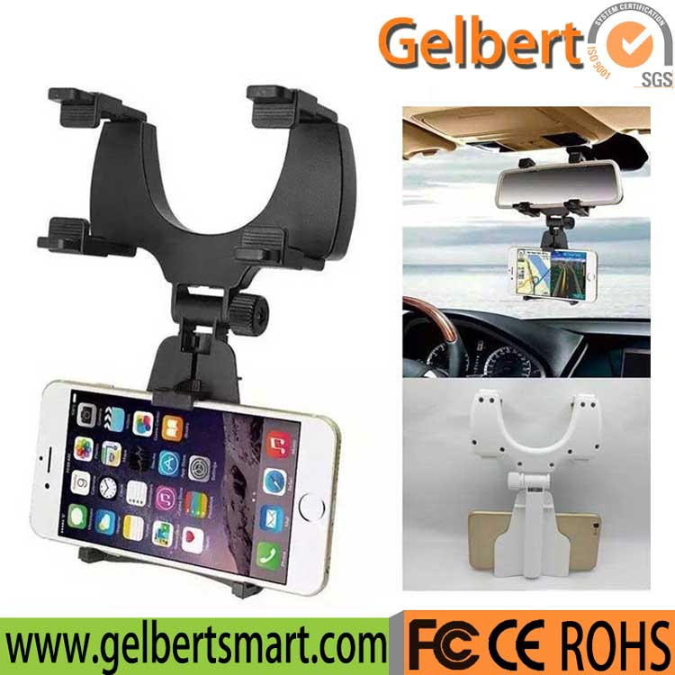 Car Suspension Type Rearview Mirror Mount Phone Holder