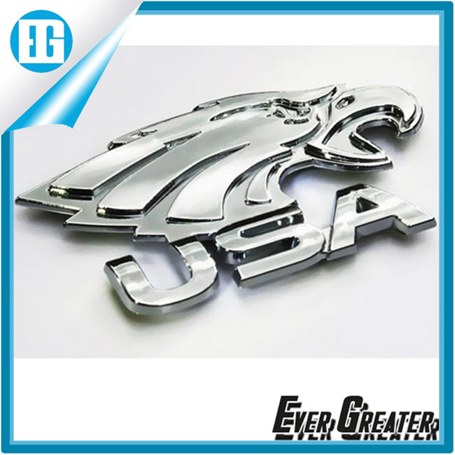 High Quality Chrome Car Emblem 3m Glue