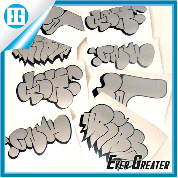 Car Bumper Silver Waterproof Vinyl Decorative Decal Sticker