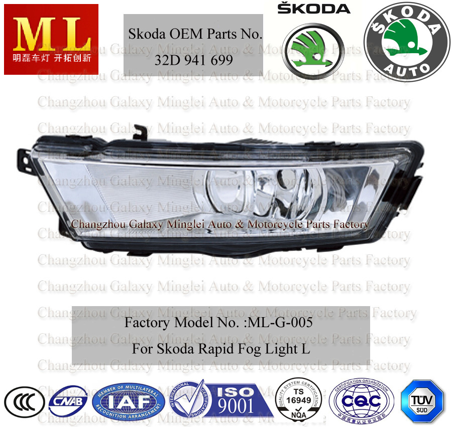 Fog Light for Skoda Rapid From 2012 (5JA941701)