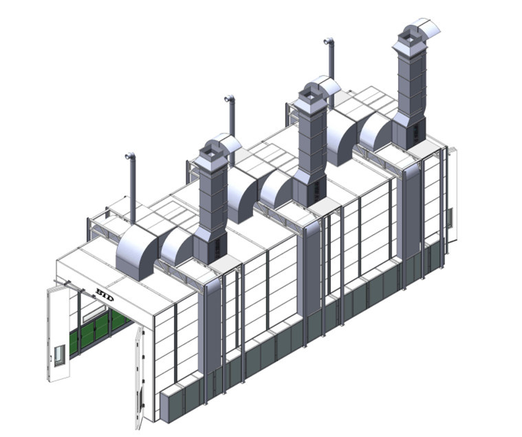 Big and Long Truck Spray Booth (BTD-22-60-A)