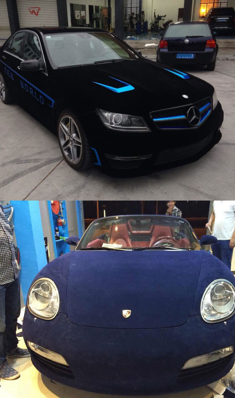 Tsautop 1.35*15m Velvet Car Wrap