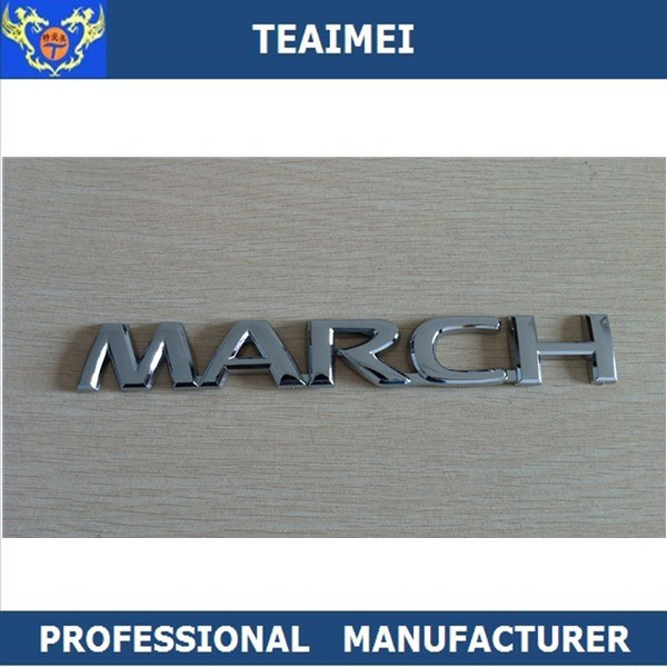 Chrome Silver Letter Badge Lettering Front Rear Sticker