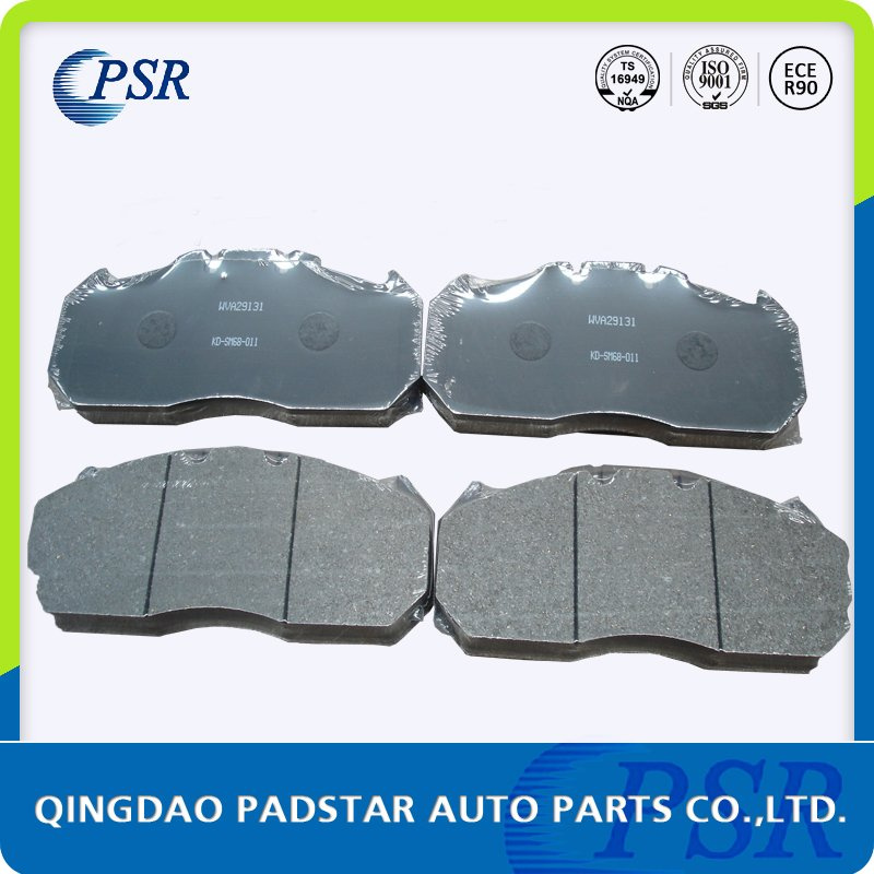 Manufacture in China Heavy Duty Wva29131 Truck Brake Pad for Mercedes-Benz
