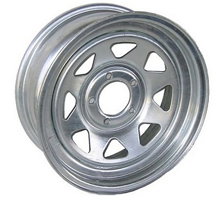 14X5.5 Spoke Galvanized Trailer Wheel 5-114.3