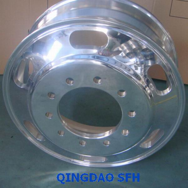 Polished and Forged Aluminum Alloy Truck Wheel (22.5X7.50)
