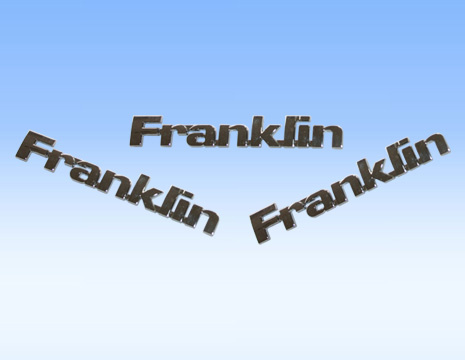 Franklin Auto Emblems, Bright Chrome