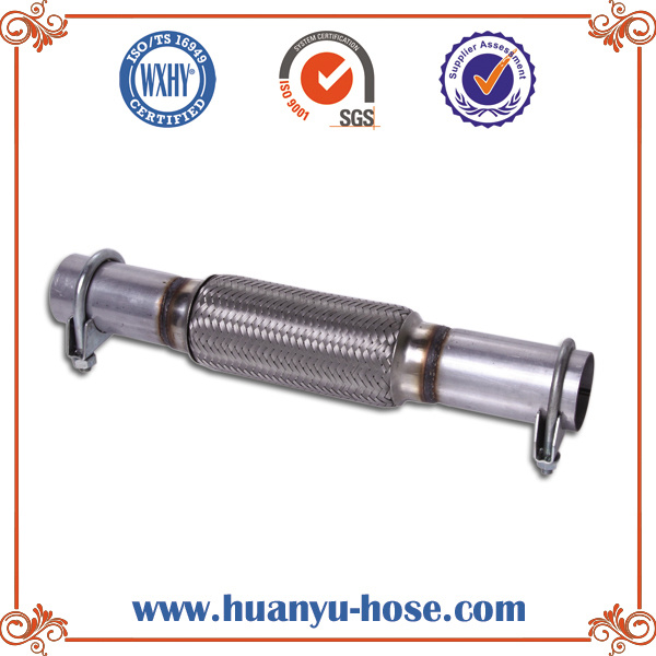 Braided Flex Pipe with Nipple and Clamp