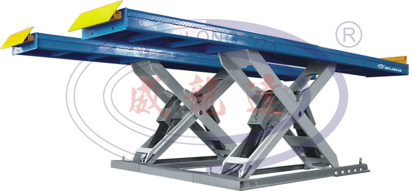Automatic and Synchronized Heavy Duty Vehicle Scissor Lift Wld-S-12t