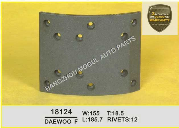 Brake Lining for Japanese Truck Made in China (18124)