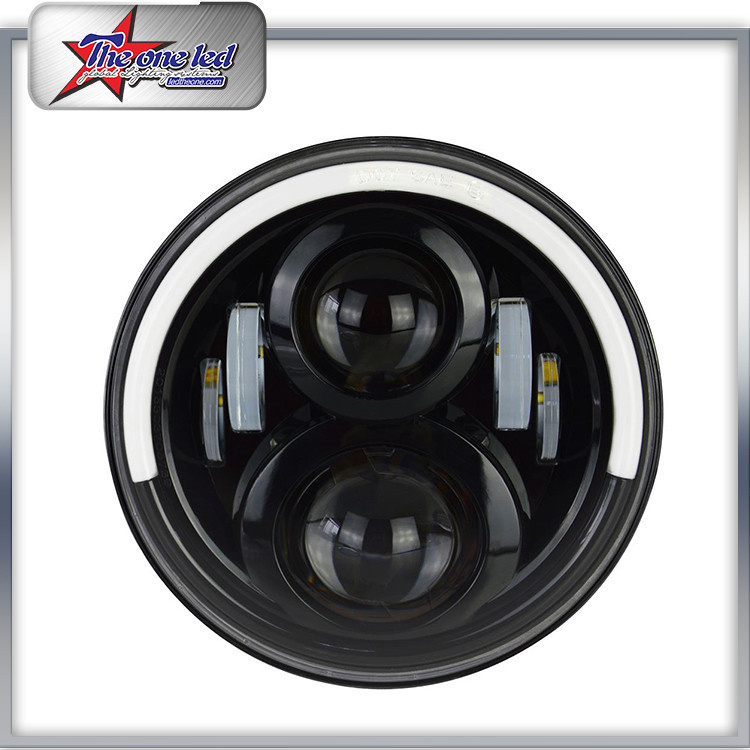 New 7 Inch 50W 5000lumen Round High Low Jeep Wrangler LED Headlight with Turning Function