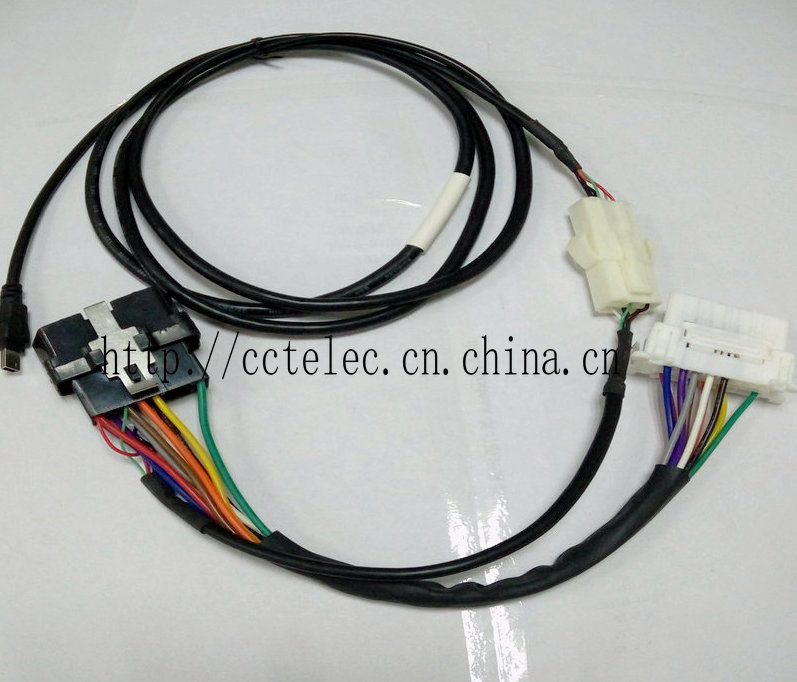 Obdii M to 2*3p Hsg +Miniusb Cable