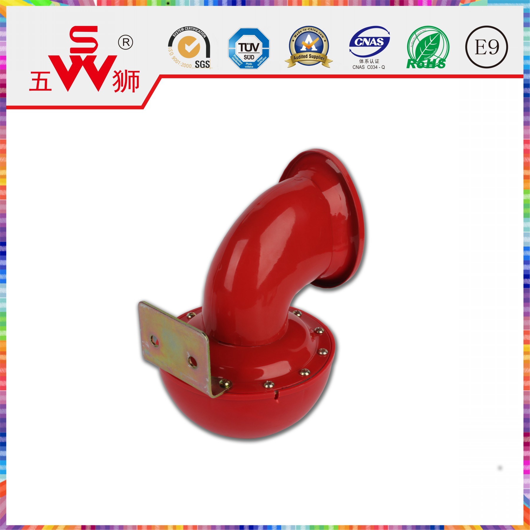 12V Red Truck Horn for Car Parts