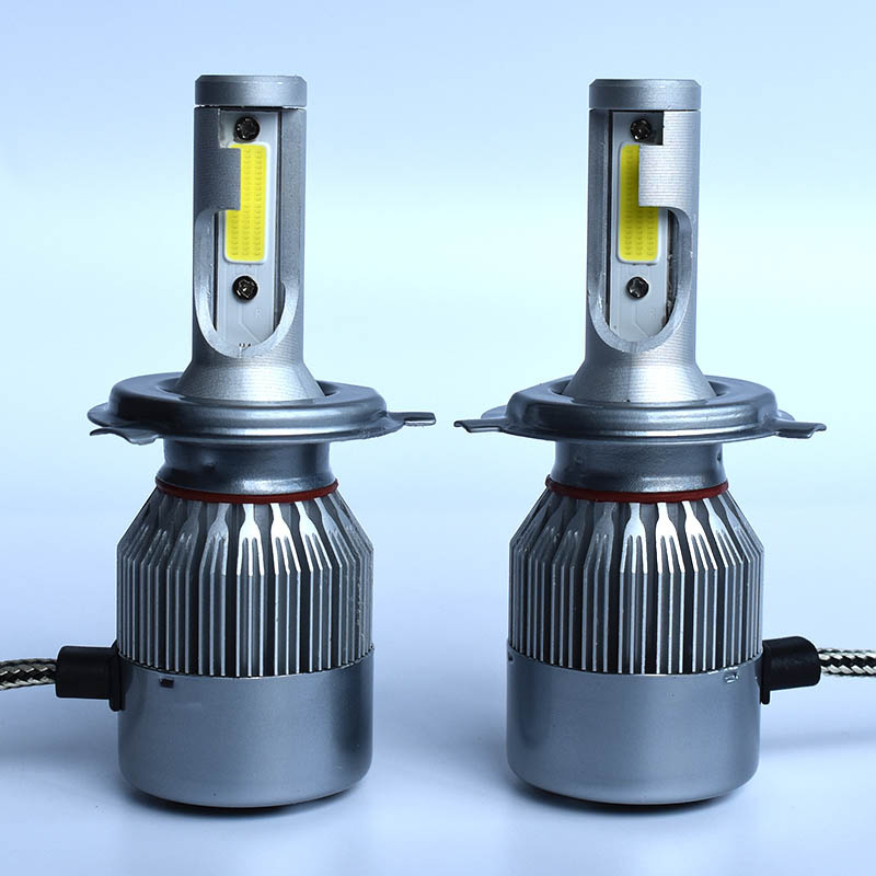 High Beam C6 H4 COB LED Car Headlight