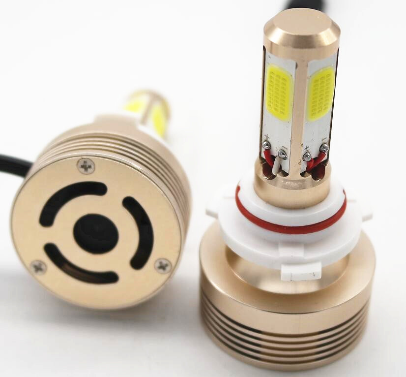 6000k 4000lm 4 Side COB 9006 LED Headlights