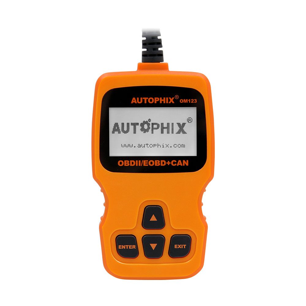 Orange Color Autophix Om123 OBD2 Eobd Can Hand-Held Engine Analyzer Code Reader Auto Scan Tool Automotive Scanner