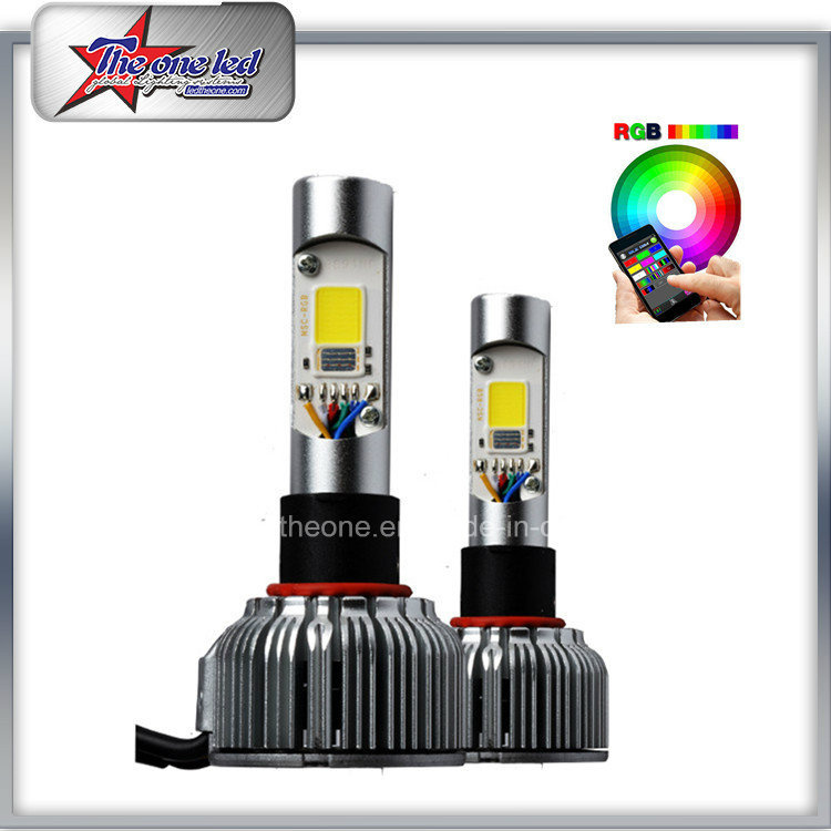 H4 LED RGB Headlight for Car High Low Beam