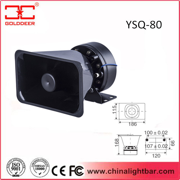 Emergency Vehicle 80W Alarm Loud Speaker (YSQ-80)