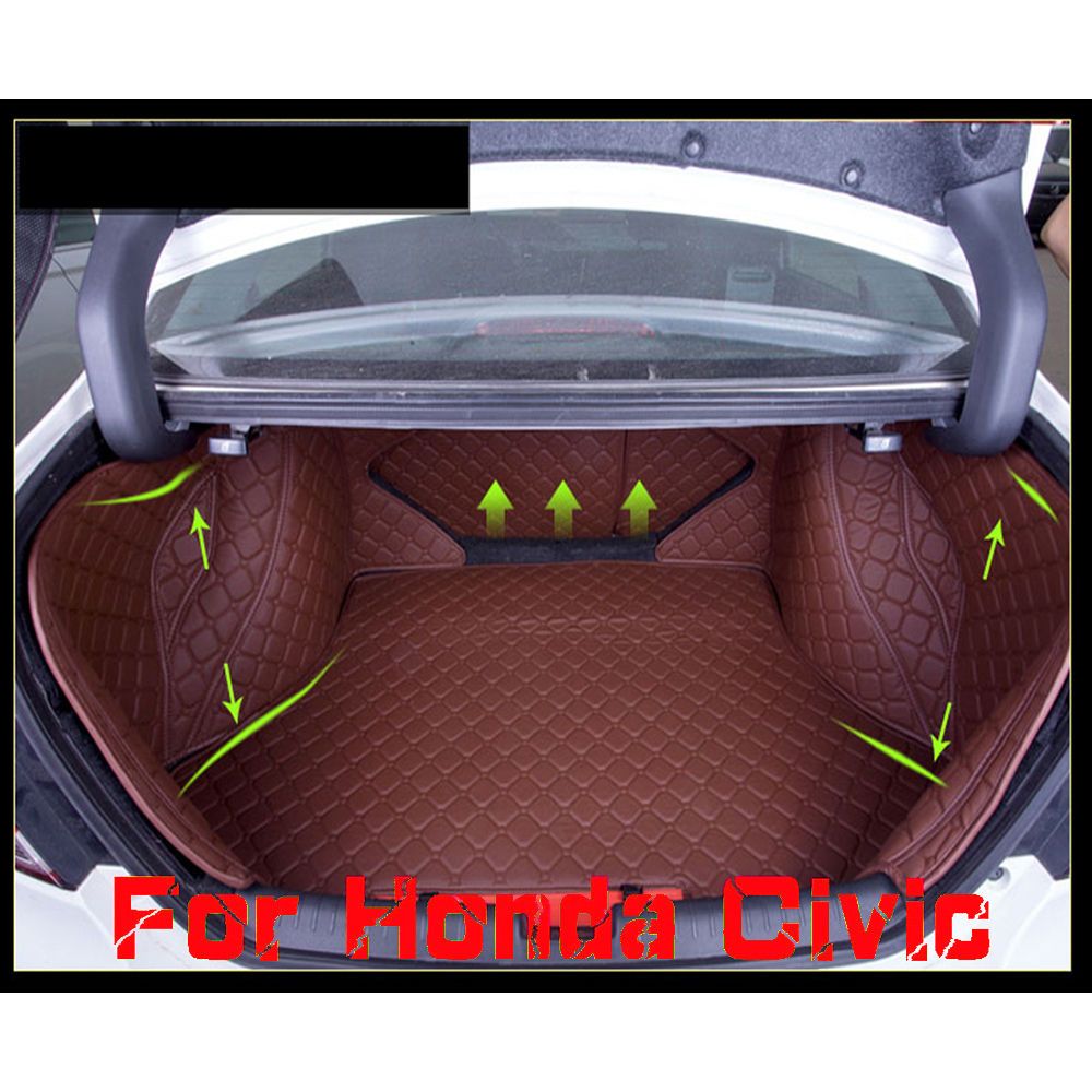 Fly5d Car Trunk Mat Cargo Boot Liner for Honda Civic 2005-2010 Auto Car Mats Carpet
