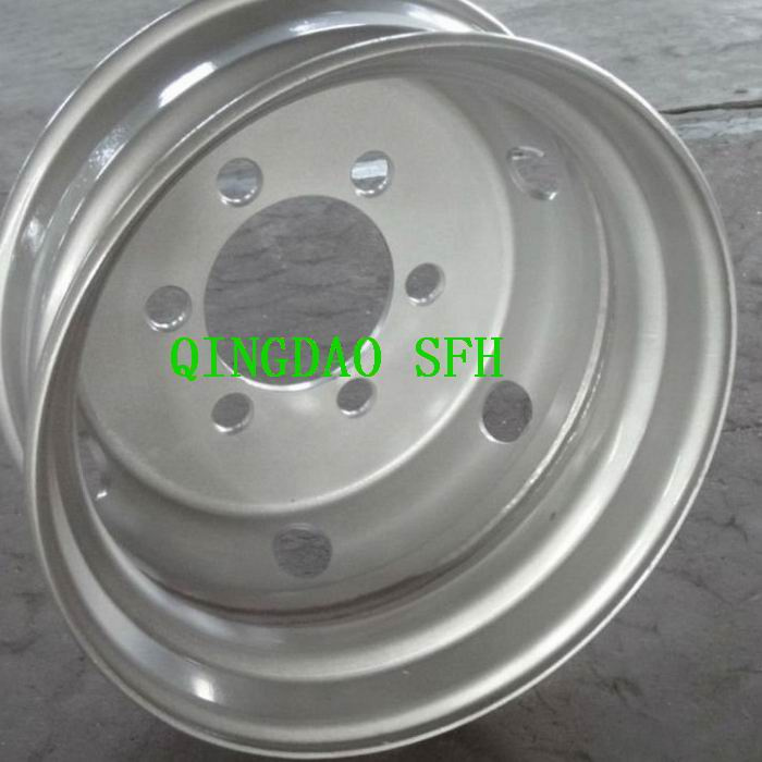 19.5X6.00 Tubeless Rim TBR Truck Steel Wheel for Truck & Trailer