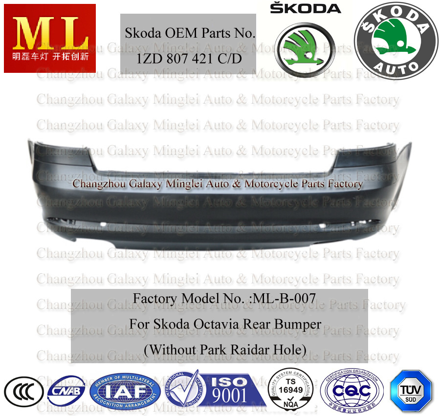 Rear Bumper for Skoda Octavia From 2009-2ND Generation (OEM auto parts No.: 1ZD 807 421C/D)